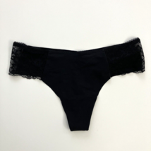 Victoria&#39;s Secret Women Panty Thong Black Dream Angels Lace - £7.88 GBP