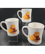 (3) L.L. Bean Golden Retriever Puppy Chewing Boot Mug Set Ceramic Drink ... - £62.28 GBP