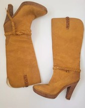 Women&#39;s g series tall leather boots RARE 9.5 High Heel - £93.87 GBP