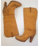 Women's g series tall leather boots RARE 9.5 High Heel - $118.80