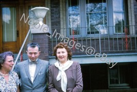 1959 Home Man Woman, Mom 2841 S. Kedvale South Lawndale Chicago Kodachrome Slide - £2.72 GBP