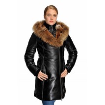 Original Goose Women&#39;s Down Parka Leather Coat - £283.99 GBP