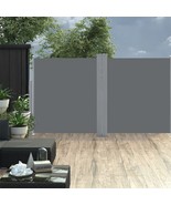  Side Awning Anthracite Polyester with PU coating 55.1x236.2 in - $206.50 CAD