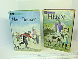 1963 Companion Library HEIDI and HANS BRINKER Hardcover illustrated books - $19.80