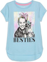 Nickelodeon JoJo Siwa Girls' T-Shirt X-Large - "Besties" Blue Graphic Tee - £11.85 GBP