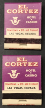 Lot of 2 El Cortez Hotel &amp; Casino Fremont Las Vegas NV Nevada Full 20 Un... - £9.42 GBP