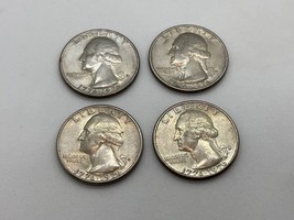 LOT of 4 US Bicentennial 1776-1976 D Washington Quarters Coins - £10.08 GBP