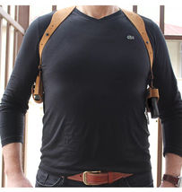 Fits Taurus 24/7 9mm/45 ACP 4.20”BBL Suede Shoulder Holster Single Mag #1060# RH image 6