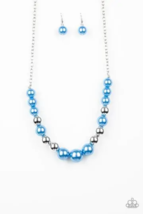 Paparazzi Take Note Blue Necklace - New - £3.58 GBP