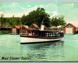 United States Mail Steamer Dolphin Boat 1909 DB Postcard D2 - $7.13