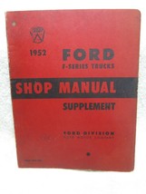 1952 Oem Ford F-SERIES Shop Manual SUPPLEMENT-6 & 8 Cylinder-Ignition-Fuel-Valve - $18.95