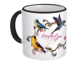 Amazing Grace Birds : Gift Mug Cute Hummingbird Rose Flowers Goldfinch Christian - £12.60 GBP