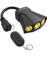 3 Outlet Outdoor Wireless Remote Control, Power Switch, Weatherproof Hea... - $27.91