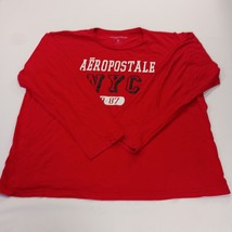 Aéropostale Men’s Red NYC Graphic Cotton Long Sleeve Pullover T-Shirt Size XL image 14