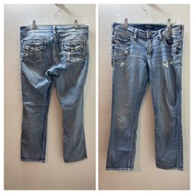 Silver Jeans Women&#39;s Elyse Capri Stretch Light Blue Jeans Denim Fits 28 ... - £11.85 GBP