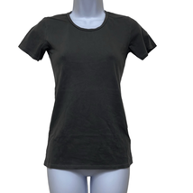 Groceries Apparel Womens XS Tee T Shirt Top Gray 100% Organic Cotton NWT - £25.61 GBP