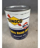 NOS Vintage Sunoco DX Heavy Duty Engine Oil Can Gas Oil Automotive NASCA... - $29.26