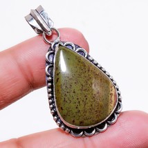 Dragon Stone Pear Shape Gemstone Handmade Fashion Pendant Jewelry 2.10&quot; SA 752 - £3.98 GBP