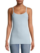 No Boundaries Women&#39;s Juniors Rib Cami Shirt LARGE (11-13) Blue Super Soft NEW - £7.44 GBP