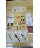 1972 CLUE Board Game Cards Movers Weapons Die Env Replacement Pieces Parts  - $13.64 CAD