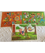 Vintage Placemats Childrens Coated Set 3 1970s Porky Pig Alphabet Nurser... - €33,38 EUR