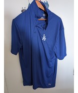 Authentic MLB L.A Dodgers TX 3 Cool Blue Polo Shirt Mens Size XL - $17.89
