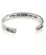 Inspirational Bracelet ~ always stay humble and kind ~ Stainless Steel &quot;... - $445.14 MXN