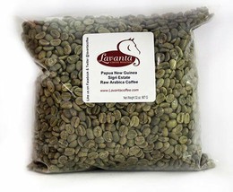 LAVANTA COFFEE GREEN PAPUA NEW GUINEA SIGRI ESTATE TWO POUND PACKAGE - $38.95