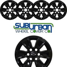 2019-2024 CHEVROLET SILVERADO LT # 7519-GB 17&quot; GLOSS BLACK Wheel Skins N... - £79.74 GBP