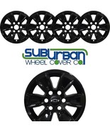 2019-2024 CHEVROLET SILVERADO LT # 7519-GB 17&quot; GLOSS BLACK Wheel Skins N... - £79.48 GBP