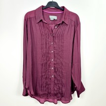 Anthropologie - New without Tag - Pintuck Long Sleeve Shirt - Medium - £27.72 GBP