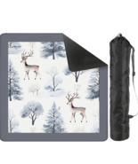 Winter Deer Mahjong Mat with Carry Bag Waterproof 31.5&quot;x31.5&quot; - $1,176.05 MXN
