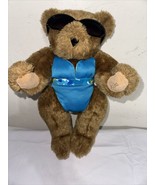 20&quot; The Vermont Teddy Bear Company Jointed Plush Stuffed Teddy Bear Swim... - $835.12 MXN