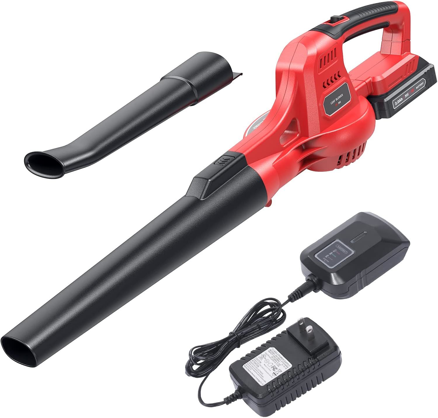 Cordless Leaf Blower, 20V Lightweight Electric Blower With Battery And C... - $62.99