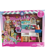 Barbie Doll and Playset 25 Pc Pet Boutique 4 Pets and Accessories - $16.82