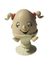 Salt Pepper Shaker vtg figurine Enesco anthropomorphic Egg 1986 Genesis Love You - $29.65