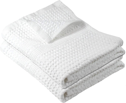 Waffle Weave Hand Towels for Bathroom Quick Drying Lint Free Thin, 2 Pack, Class - £36.70 GBP