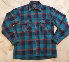 Vintage Backpacker Outdoors Casual Plaid Flannel Long Sleeve Shirt Size ... - $467.34 MXN