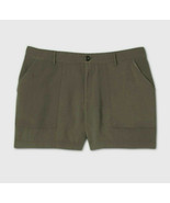 Ava &amp; Viv ~ Size 4XL ~ Rayon/Polyester Shorts ~ Olive Shorts - £20.62 GBP