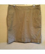 MERONA KHAKI MINI SKIRT With POCKETS! LADIES SIZE 12 - $197.48 MXN