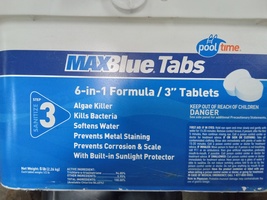 Pooltime maxblue tabs 5lb pail 616kb - £27.72 GBP