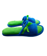 Dearfoam&#39;s Womens Slide Slippers Blue and Green Flat Heel Open Toe &amp; Hee... - £7.78 GBP