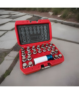 23pcs Anti-Theft Wheel Locking Lug Nut Key Set Ribe &amp; Spline Bit Fit VAG... - $76.89 CAD