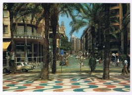 Postcard Alicante Spain Esplanade Memdez Nunez Avenue - £3.09 GBP