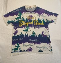 Vintage Disney Shirt Mens Extra Large White Blizzard Beach All Over Prin... - $38.70
