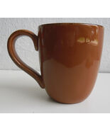 Linden Street Hand Painted 4 3/4" Dark Orange Color Extra Large Coffee S... - $17.99
