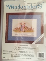 Weekenders Counted cross stitch kit The Flopsy Bunnies by Beatrix Potter w/ Mat - $10.00
