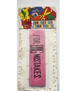 Vintage Lidco Jumbo Eraser for Big Mistakes New In Package - $169.11 MXN