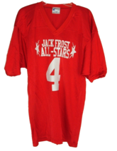 Jack Frost Football Jersey All-Stars Red No 4 Sz L Bakersfield Ca costume Vtg - £15.39 GBP