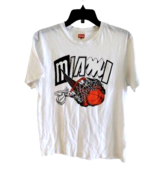 Vintage Homage t-shirt  Miami Heat Medium 80s 90s NBA Made In USA Single... - $12.83